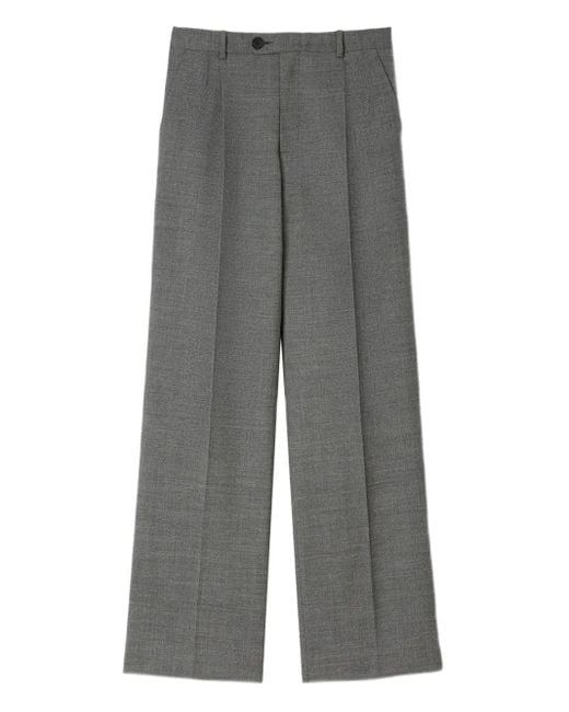 Pantaloni A Gamba Ampia Con Pieghe di Sandro in Gray