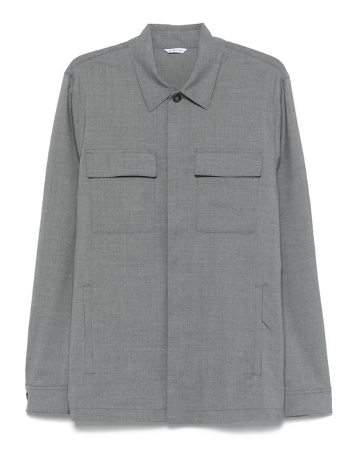Giacca-Camicia di Manuel Ritz in Gray da Uomo