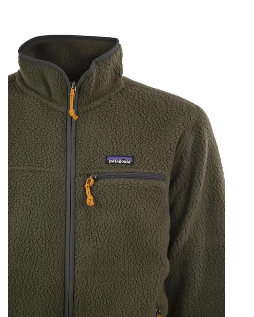 Patagonia Green Retro Pile Fleece Jacket for men