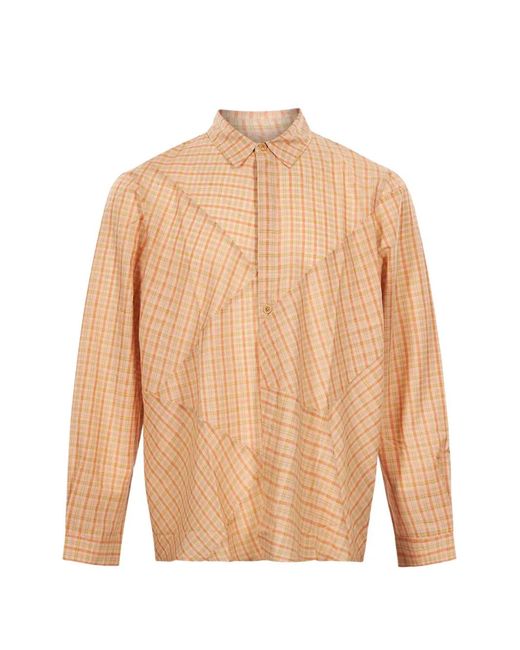 YMC Natural Substance Check-Print Shirt for men