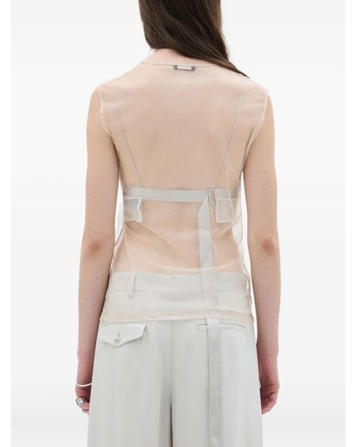 Ann Demeulemeester White Up To The Sky Top