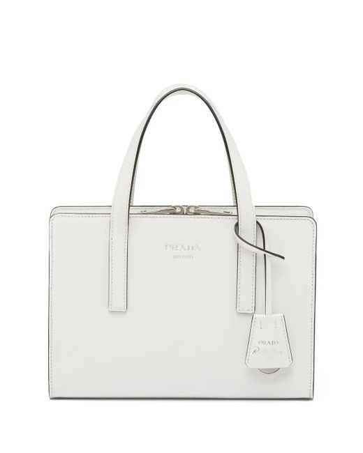 Prada White Re-Edition 1995 Leather Bag