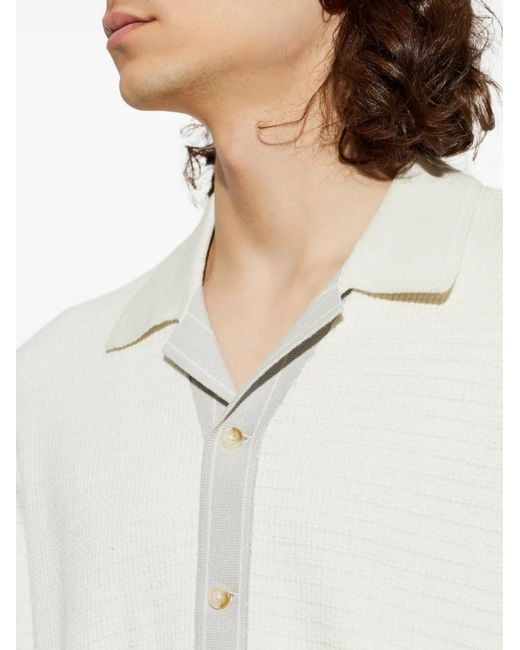 Rag & Bone White Short-Sleeve Button-Up Shirt for men