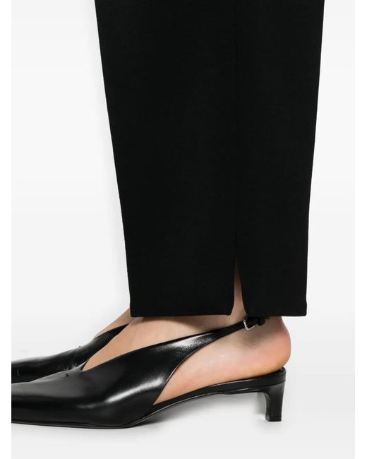 Giorgio Armani Black Pleat-Detailed Trousers