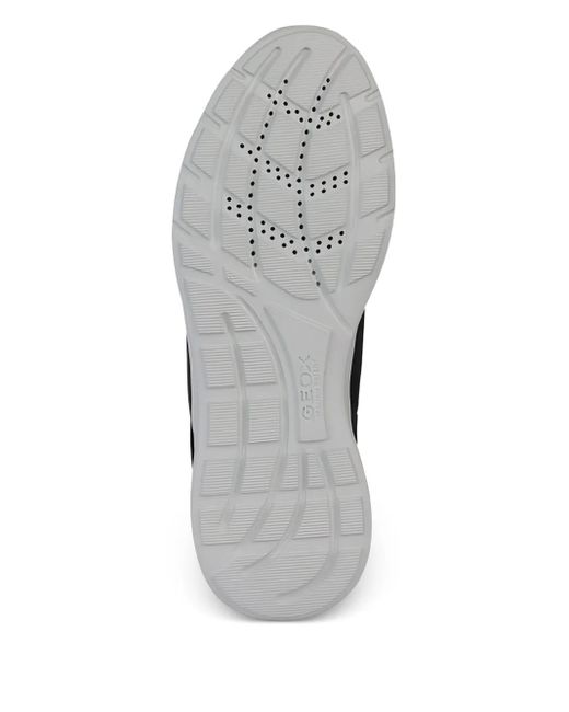Geox Black Sanzio Textured Panel Trainers for men