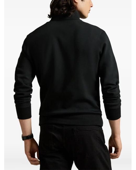 Polo Ralph Lauren Black Half-Zip Sweatshirt for men
