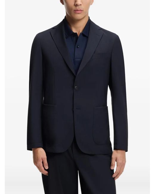 Boss Blue Hanry Buttoned Blazer for men