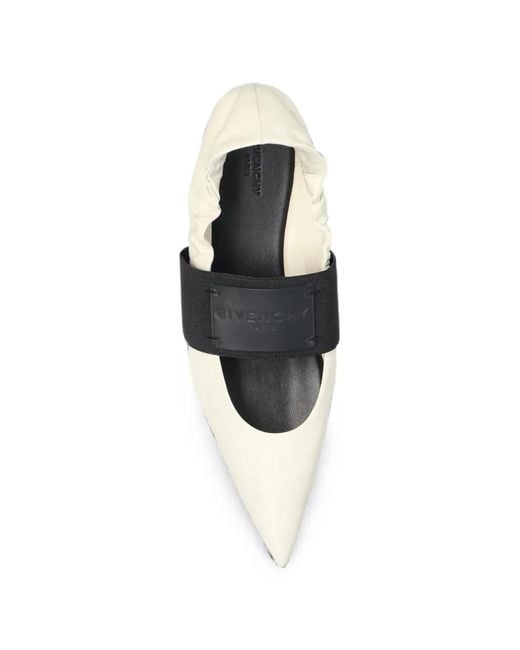 Givenchy White Crush Ballerinas
