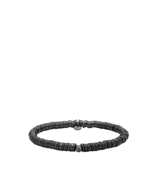 Tateossian White Expandable Multi-Layered Bracelet for men