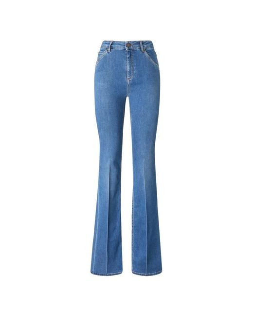 Pinko Blue Flared-Leg Jeans
