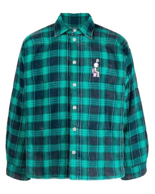 Giacca-Camicia Bunny Con Applicazione di Natasha Zinko in Green