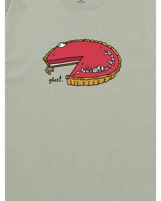 Neighborhood Gray Pie-Print T-Shirt for men