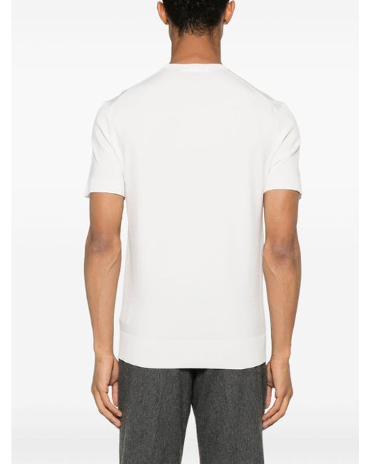 Neil Barrett Gebreid T-shirt in het White voor heren