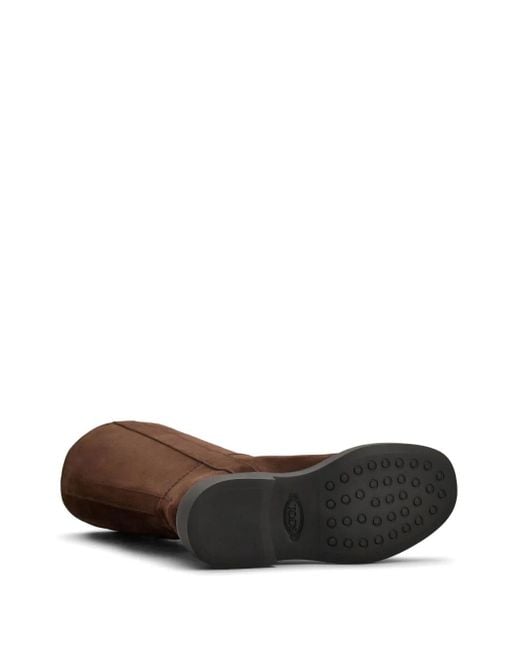 【関税込み】Gomma 20l Boots - Tod's - Leather - Brown Tod's Gomma 20l Boots in Brown | Lyst