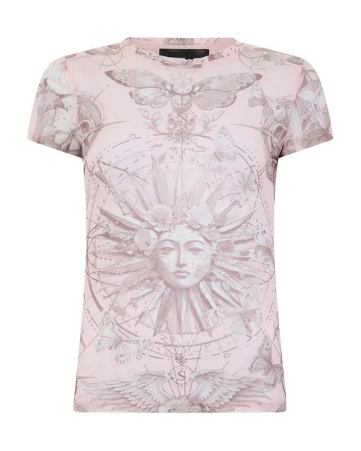 Philipp Plein Pink Printed T-Shirt