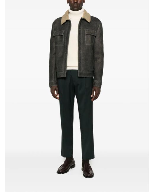 Salvatore Santoro Gray Flap-Pocket Jacket for men