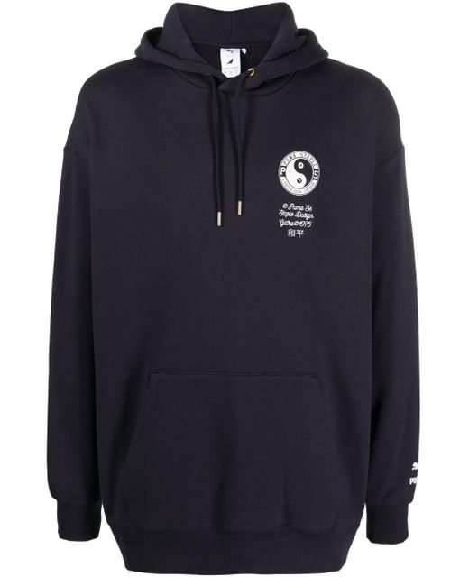 PUMA Blue X Staple East West Ivy Cotton Hoodie for men