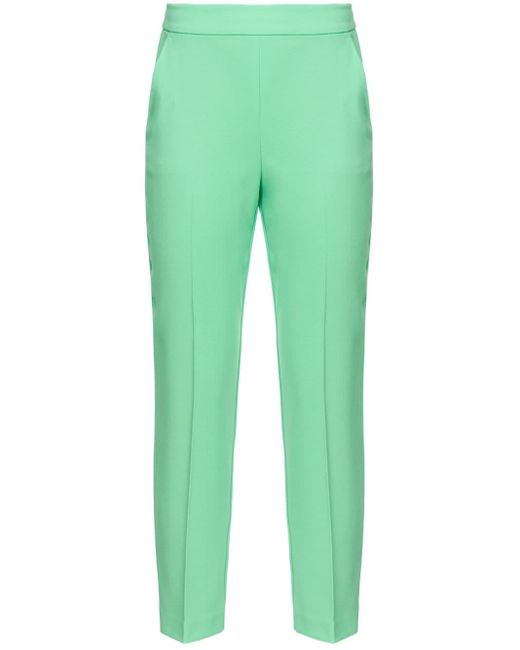 Pinko Green Ironed Crease Trousers