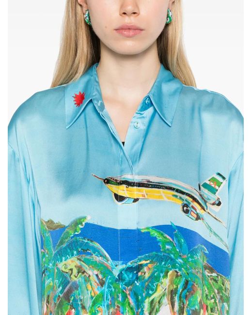 ALÉMAIS Blue X Adam Lester All Aboard Shirt