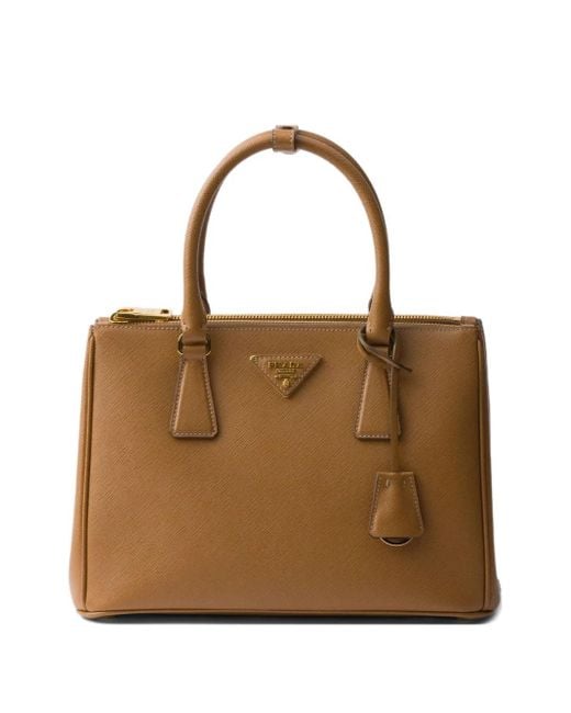 Prada Brown Mittelgroße Galleria Handtasche