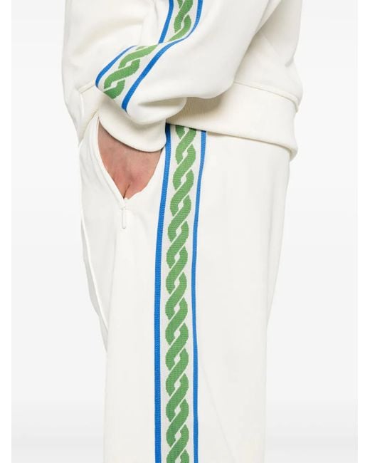 Pantaloni Sportivi Tresse di Drole de Monsieur in White da Uomo