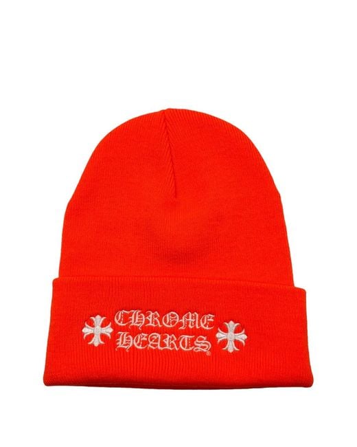 Chrome Hearts Logo-Embroidered Beanie Hat