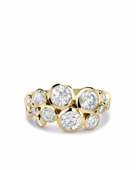 Anillo Bubbles en oro amarillo de 18 ct con diamante Pragnell de color Metallic
