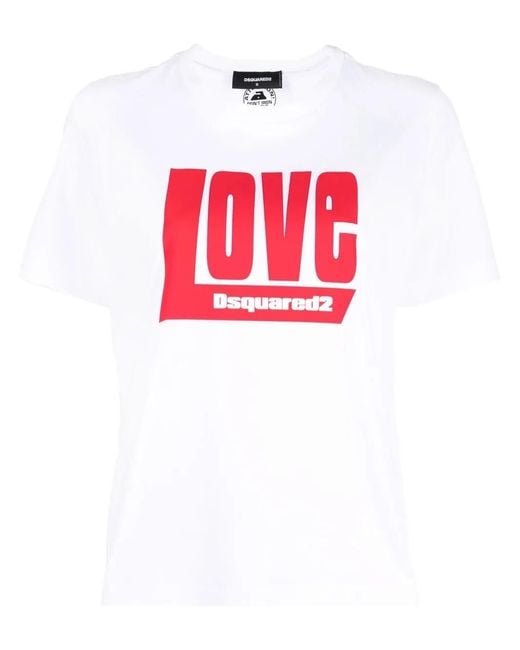 DSquared² Red Logo T-Shirt
