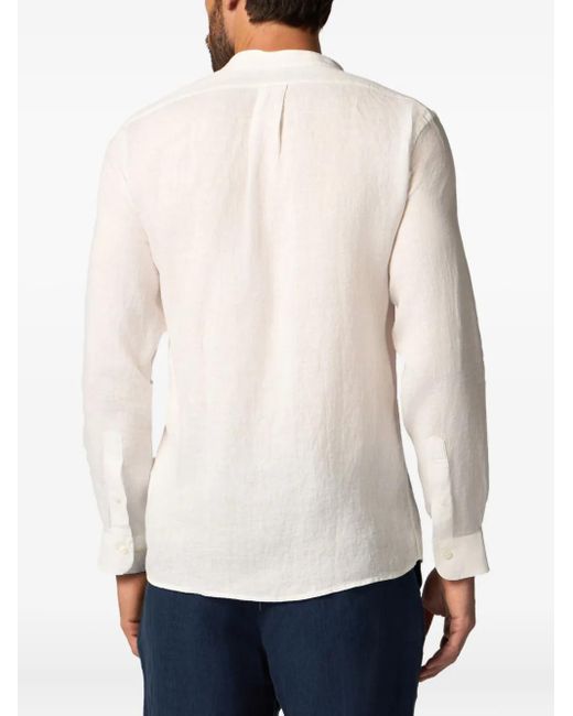 Brooks Brothers Linnen Overhemd Met Opstaande Kraag in het White voor heren