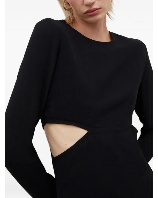 Herskind Black Cut-Out Mini Dress