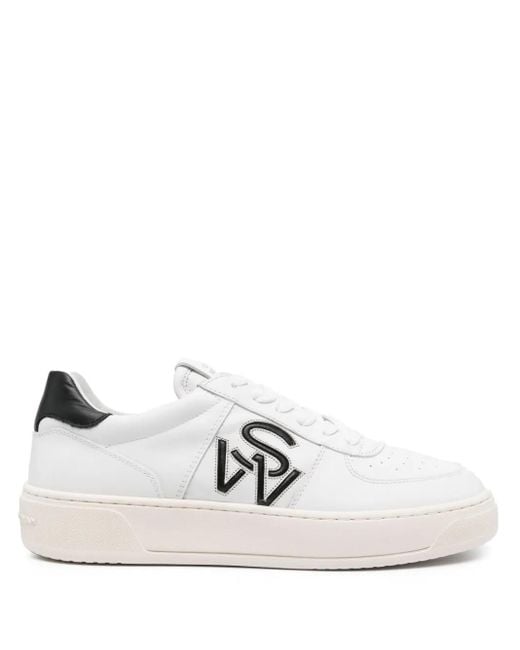 Stuart Weitzman White Sw Courtside Sneakers