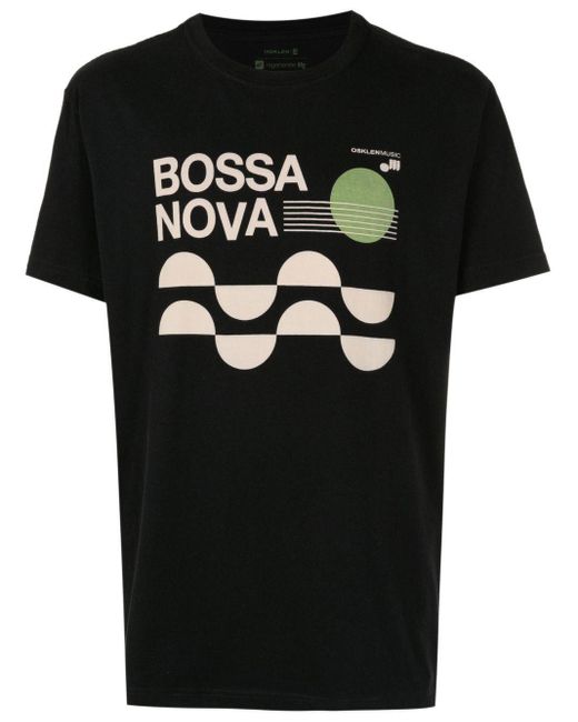 T-shirt Bossa Nova con stampa di Osklen in Black da Uomo