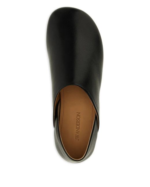 J.W. Anderson Black Rounded-Toe Loafers for men