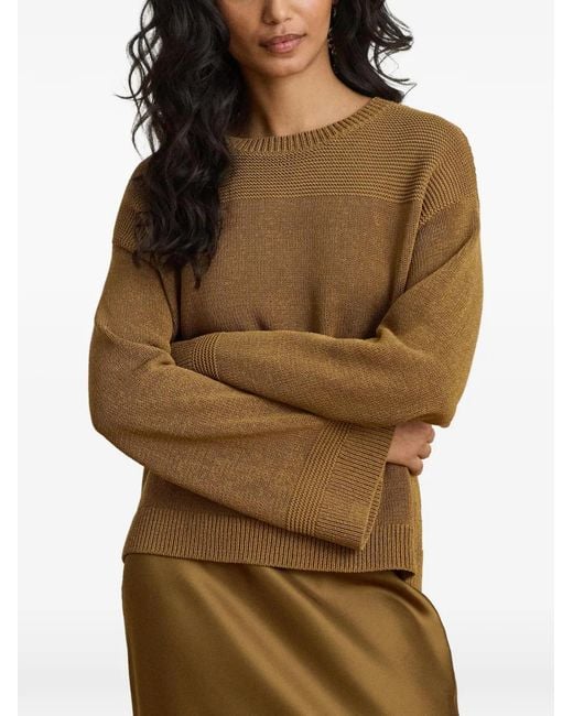 Pull À Coutures Texturées Ralph Lauren en coloris Natural