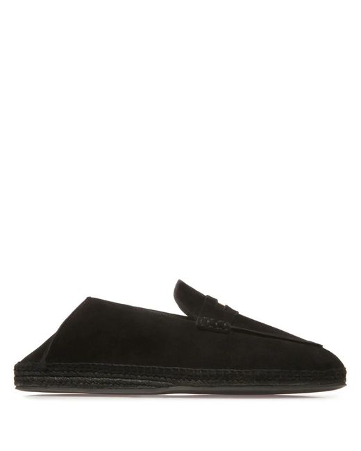 Bally Men's Black Round-Toe Slip-On Espadrilles