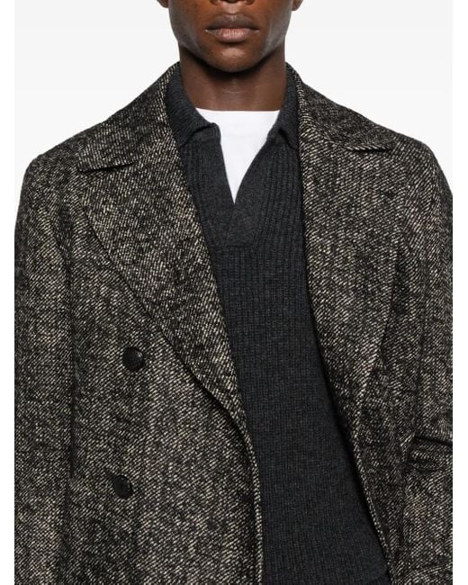 Tagliatore Gray Coats for men
