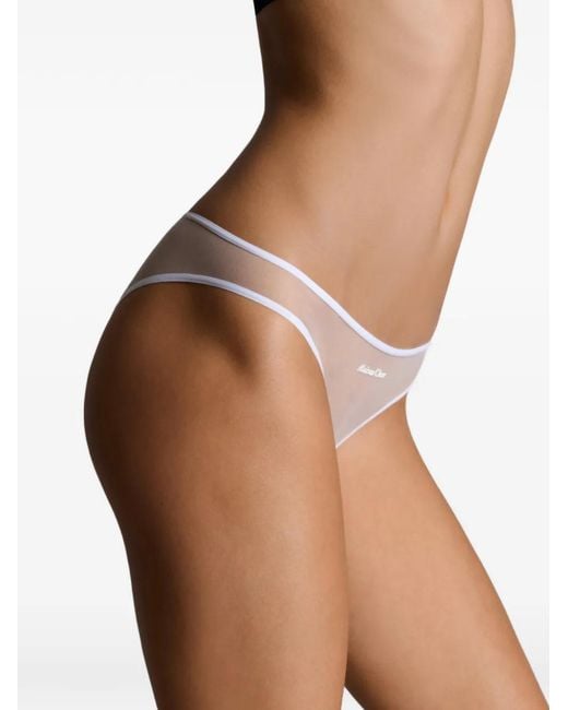 Maison Close White Panorama Mesh Briefs