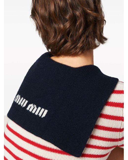 Miu Miu Cashmere Knit Cardigan in Red | Lyst Miu Miu Cashmere Knit Cardigan in Red | Lyst