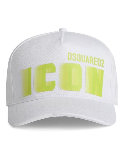 DSquared² Gray Logo-print Baseball Hat for men