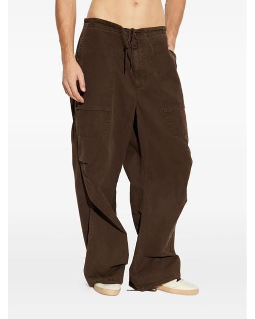 Entire studios Brown Drawstring Cargo Trousers
