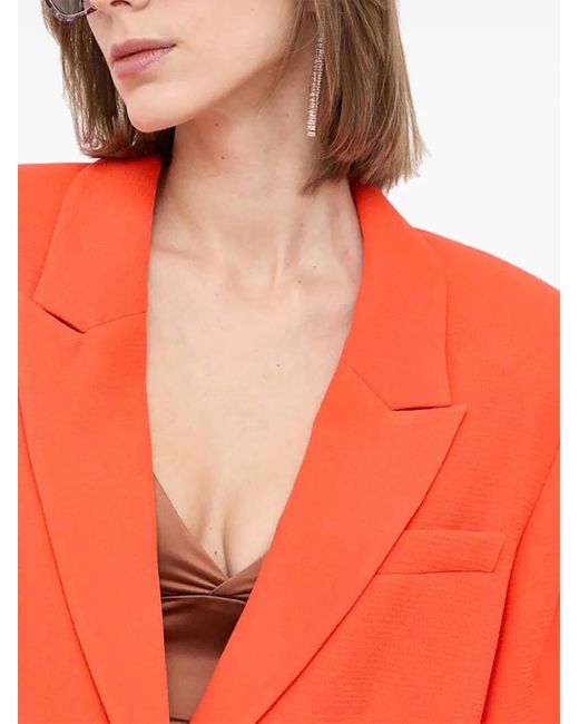 Notes Du Nord Red Single-Breasted Blazer