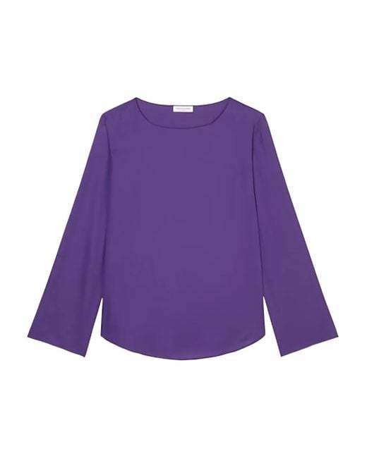 Marc O' Polo Purple Bell-Sleeve Blouse
