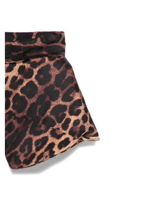 Moschino Black Leopard-Print Tie
