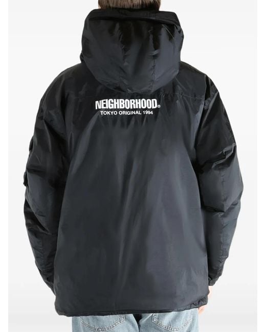 Neighborhood Black X Nanga Hooded Zip-Up Jacket for men