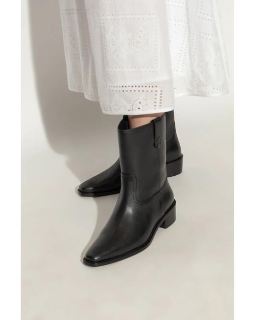 Tory Burch Black Ankle Boots