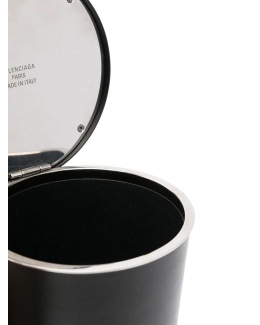 Balenciaga Black 9Am Coffee Cup Clutch Bag