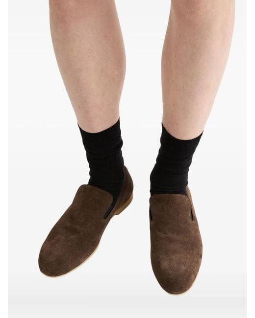 Jil Sander Brown Suede Loafers for men