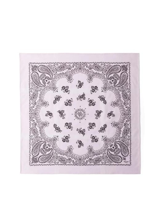 Prada Pink Foulard Batiste Imprimé for men