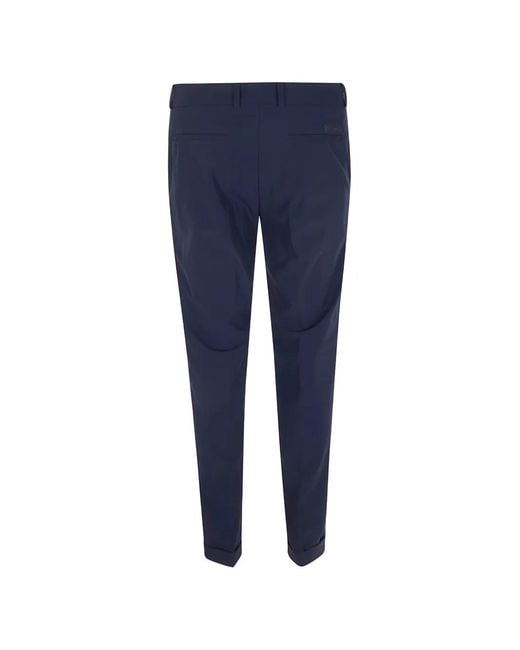 Rrd Blue Button Cuffed Trousers for men