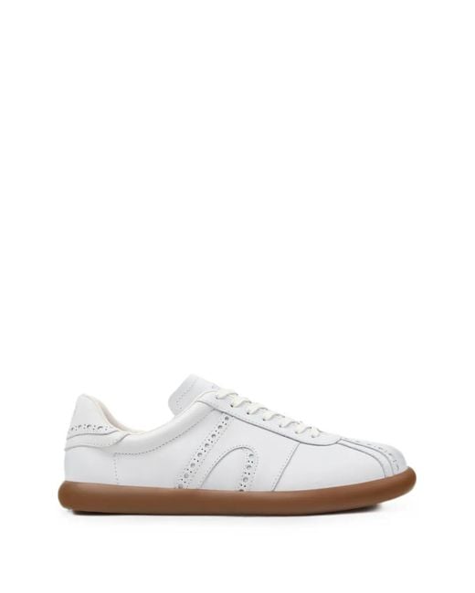 Camper White Pelotas Soller Brogue-Detail Sneakers for men